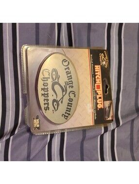 NEW!! Orange County Choppers Hitch Plug Brushed Aluminum Fits both  2" or 1¼"